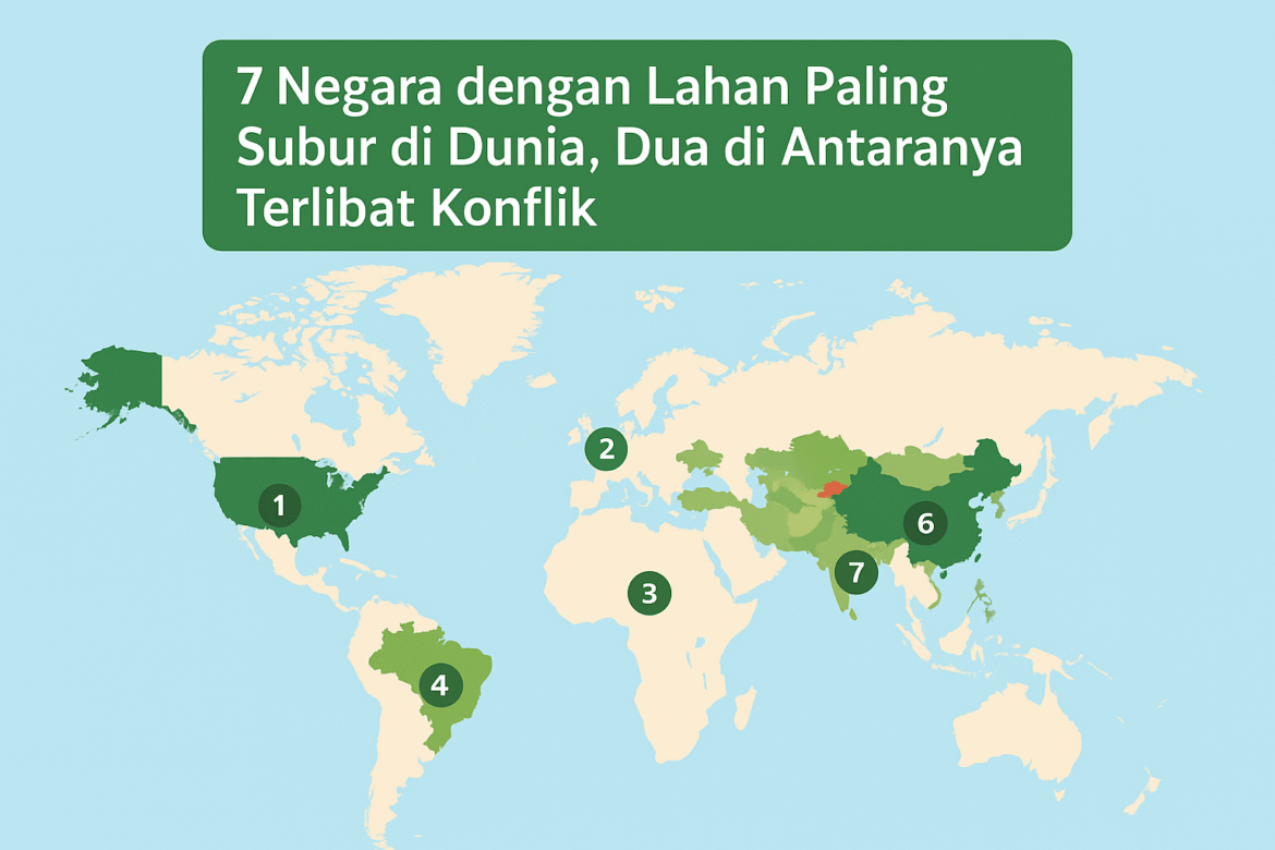 7 Negara dengan Lahan Paling Subur di Dunia, Dua di Antaranya Terlibat Konflik