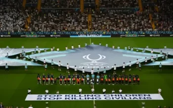 UEFA Angkat Suara di Final Super Cup: “Stop Killing Children, Stop Killing Civilians” Jadi Sorotan Dunia